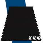 Tapis puzzle caoutchouc recycl�, r�sistance - 20�c � + 80�c, 122 x 182 cm, 2 c�t�s avec syst�me d'embo�tage ...