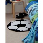 Catherine lansfield - tapis rond ballon de football - it's a goal - 65 cm