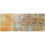 Dezenco - tapis salon et chambre 70x120 orange rectangle tissé motif abstrait rustico Dezenco - tapis salon et chambre 70x120 orange rectangle tissé motif abstrait rustico