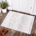 Tapis de salon ou de chambre moderne, 50x80cm, descente de lit tapis, tapis doux pour salon chambre canap�, ...
