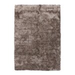 Paris prix - tapis shaggy fait main 'diamond' taupe 120 x 170 cm