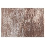 Tapis shaggy � poils longs ultra doux - 160 x 230 cm - taupe reflet beige - dolce