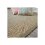 Tapis sisal - kidara orge - ganse taupe - 200 x 290 cm