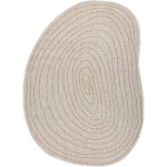 Tapis en sisal organic 2743 tronc �cru / naturel ? forme irr�guli�re moderne beige 200x290 cm