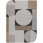 Tapis en sisal organic 2769 g�om�trique �cru / noir ? naturel, forme irr�guli�re moderne beige 200x290 ...