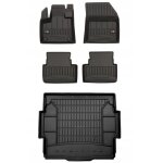 Tapis de sol et tapis de coffre en caoutchouc 3d set citroën c5 aircross à partir de 2018 Tapis de sol et tapis de coffre en caoutchouc 3d set citroën c5 aircross à partir de 2018