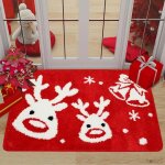Tapis de sol de no�l, 40x60cm paillassons de noel, tapis antid�rapant de no�l, impression de no�l tapis, ...
