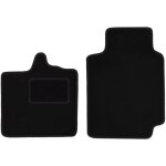 Tapis de sol en velours noir pour : smart fortwo i à hayon (1998 - 2007) Tapis de sol en velours noir pour : smart fortwo i à hayon (1998 - 2007)