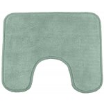 Tapis de toilette uni en polyester tilleul 50x40cm