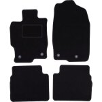 Tapis en velours noir pour : mazda 6 ii gh berline, break, liftback, hayon (2007 - 2012)