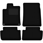 Tapis en velours noir pour : peugeot 407 coupé, berline, break (2004 - 2011) Tapis en velours noir pour : peugeot 407 coupé, berline, break (2004 - 2011)