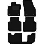 Tapis en velours noir pour skoda kodiaq 7 places (2016 - ) Tapis en velours noir pour skoda kodiaq 7 places (2016 - )