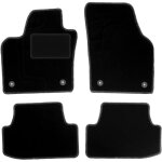 Tapis en velours noir pour volkswagen polo vi  hayon (2017)