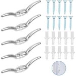 Taquet bateau, d'amarrage crochet de corde de m�t inoxydable, argent�crochet de taquet de cordage aveugle ...