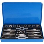 Taraud et fili�re 1 / 8  - 1 / 2  sae + �paisseur 24pc