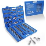 Tarauds et fili�re coffret filiere taraud 110 pi�ces, matrices jeu de tarauds m2 - m18 m�trique coffret ...