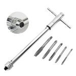 Tarauds à main set, 5 pièces m3 - m8 hss revêtement en titane tarauds à fileter outils de filetage + ... Tarauds à main set, 5 pièces m3 - m8 hss revêtement en titane tarauds à fileter outils de filetage + ...