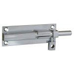 Targette laiton � ressort avec platine - platine : 90 x 30 mm - longueur : 120 mm - d�cor : chrom� - ...