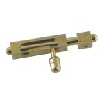 Targette laiton sans platine - b : 6 mm - a : 40 mm - longueur totale : 66 mm - longueur : 40 mm - section ...