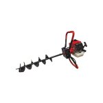 Bricoferr - tari�re � essence 52cc 2 temps ? 3 m�ches incluses (100 / 150 / 200 mm)