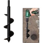 Cette tari�re hexagonale en acier inoxydable est un outil de plantation pratique pour le forage profond ...