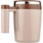 Tasse  caf lectrique en acier inoxydable avec mlangeur automatique, 380 ml, pour caf, th, chocolat ...