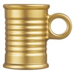 Tasse � caf� en verre conserve gold - 9 cl