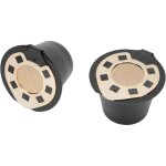 Tasses capsules rechargeables maille dor�e plastique r�sistant anti - fuite, machines s�rie originale, ...