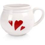 Tasse en ceramique avec decoration poignee confortable passe au lave vaisselle