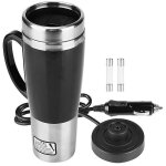 Tasse chauffante pour voiture, tasse �lectrique pour voiture, bouilloire �lectrique pour voiture, tasse ...