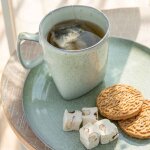 Tasse eclaboussures menthe 9x10cm