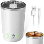 Tasse �lectrique 400ml avec mixeur magn�tique - m�langeur thermique pour caf�, prot�ine et autres boissons ...
