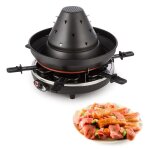 Taste volcano appareil � raclette & chapeau tatare 1500w 6 personnes