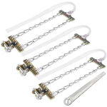 Tbest pneu cha�ne � neige, 3 pcs pneu anti - d�rapant cha�ne en acier boue de neige de s�curit� de voiture ...