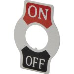 Tc - indicator plate on / off plaque signaltique motif d'impression off / on 1 pc(s) s648891 - tru components ...