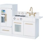 Teamson kids - grand jeu de cuisine blanc en bois pour enfant teamson td - 12302wr