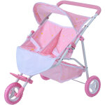 Teamson kids - olivia's little world double poussette de poupes rose 'twinkle stars' ol - 00012