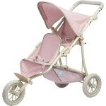 Teamson kids - olivia's little world poussette jumelle polka dot princess rose pour poupes