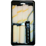 Tec hit514112 - set mini rouleau  peinture - 12 recharges assorties + bac