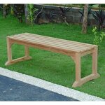 Teck'attitude - banc en teck massif wimbledon 140 cm (sans dossier) Teck'attitude - banc en teck massif wimbledon 140 cm (sans dossier)