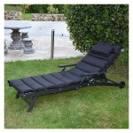 Teck'attitude - matelas noir pour bain de soleil