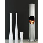 Tecno air system - chemine au biothanol portofino gris mtallique - 2kw