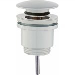 Tecom - bonde clic - clac ronde modle standard, coloris blanc mat damast 18217 blanc mat