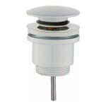 Tecom - bonde clic - clac ronde mod�le standard, coloris blanc mat damast 18217 blanc mat