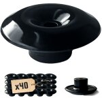 Tecplast lot de 40 crochets champignons pour b�che - noir - cc40 - crochet de fixation b�che - pergola, ...