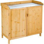 Tectake - armoire de jardin basse table de jardinage en bois de pin imprgn