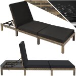 Bain de soleil en rotin robuste dossier r�glable sur 6 positions