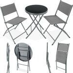Tectake - ensemble table et chaises de jardin dusseldorf -