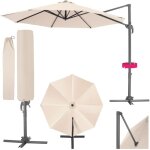 Tectake - parasol  300 cm mcanisme facile  manipuler avec pdale de pied