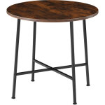 Tectake - table de salle  manger style industriel 80 x 76 cm